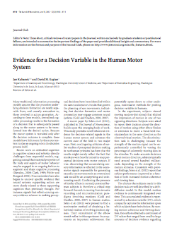 Evidence for a decision variable in the human motor system.