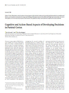 Cognitive and action-based aspects of developing decisions in parietal cortex.